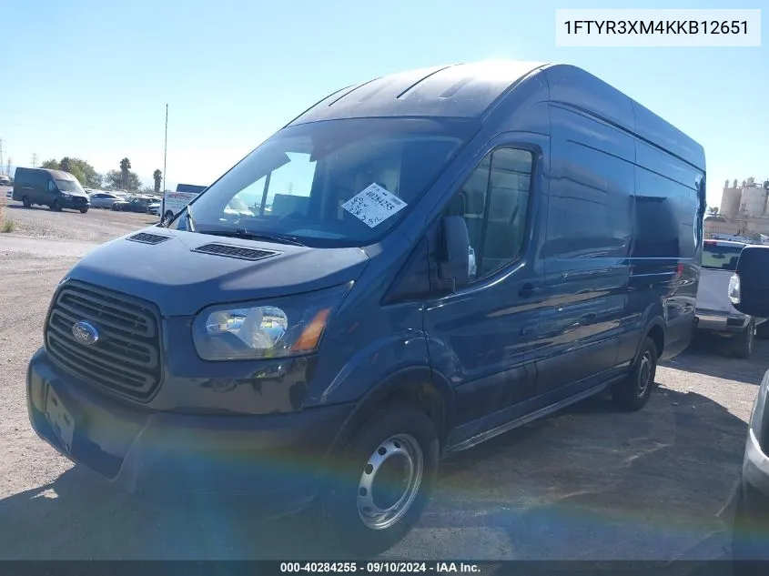 1FTYR3XM4KKB12651 2019 Ford Transit-250