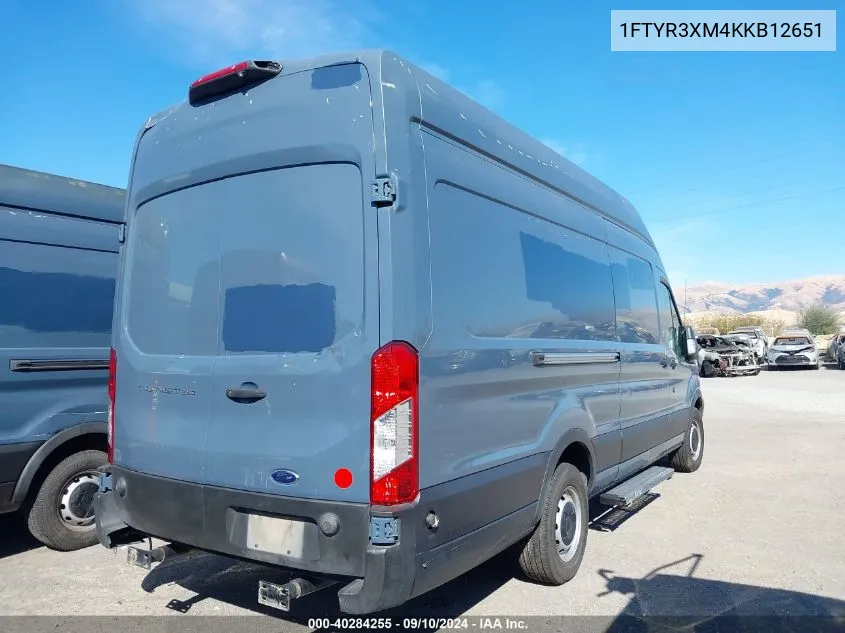 1FTYR3XM4KKB12651 2019 Ford Transit-250