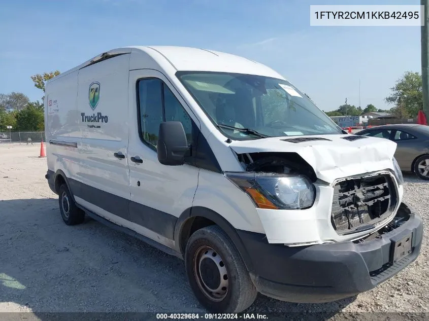 2019 Ford Transit-250 VIN: 1FTYR2CM1KKB42495 Lot: 40329684