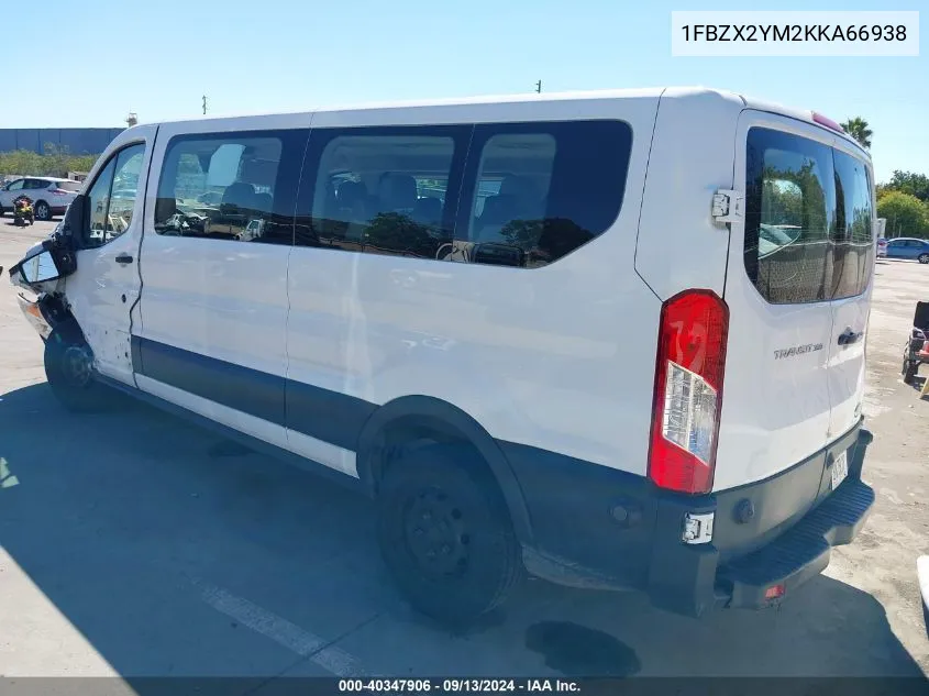 1FBZX2YM2KKA66938 2019 Ford Transit-350 Xlt