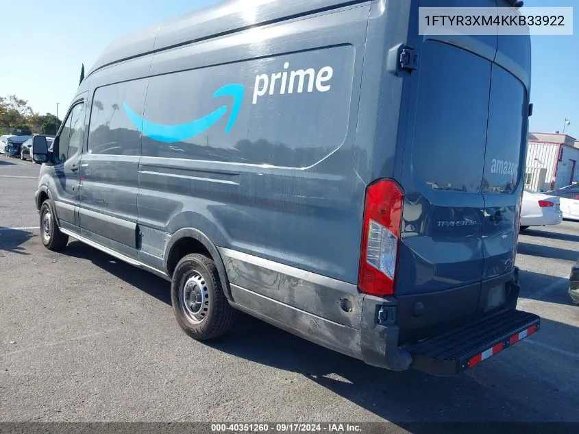 1FTYR3XM4KKB33922 2019 Ford Transit-250