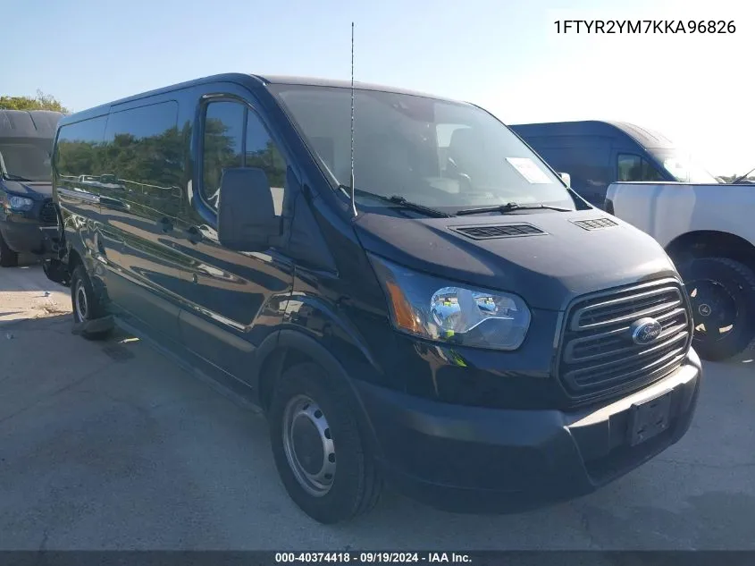 2019 Ford Transit-250 VIN: 1FTYR2YM7KKA96826 Lot: 40374418