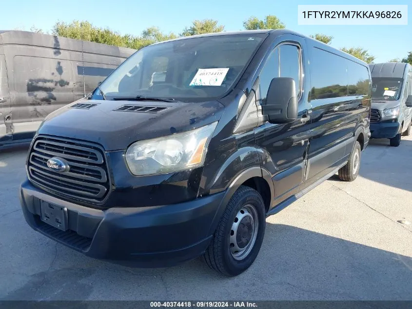 2019 Ford Transit-250 VIN: 1FTYR2YM7KKA96826 Lot: 40374418