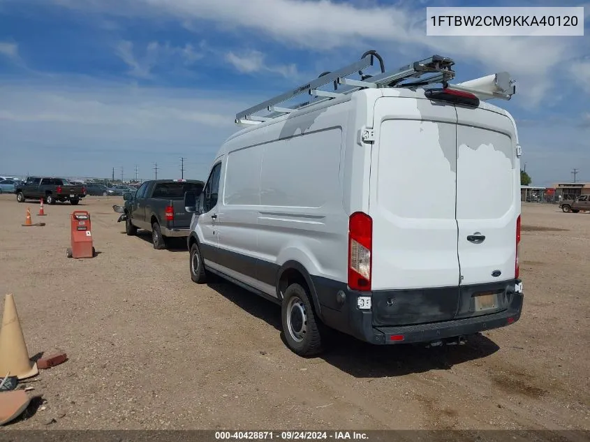 1FTBW2CM9KKA40120 2019 Ford Transit-350