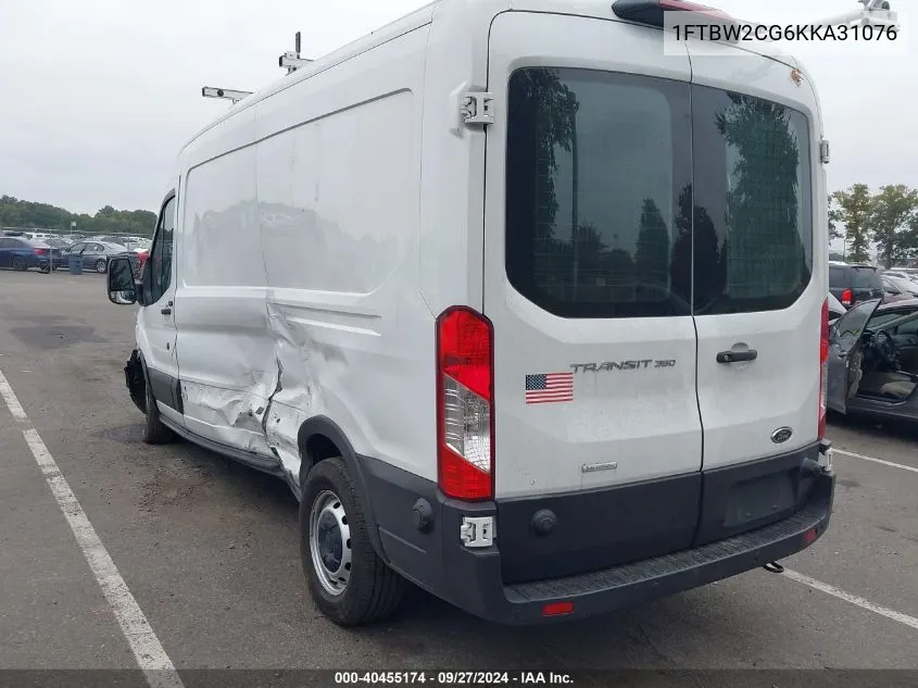 1FTBW2CG6KKA31076 2019 Ford Transit-350