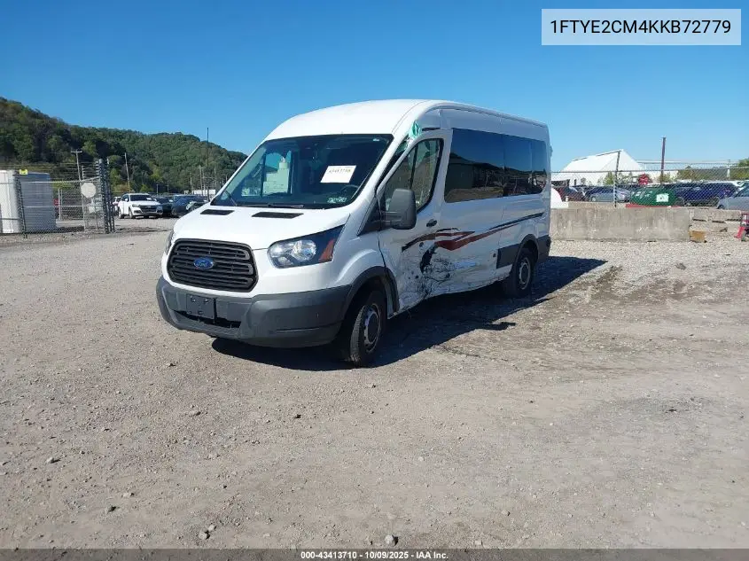 1FTYE2CM4KKB72778 2019 Ford Transit-150
