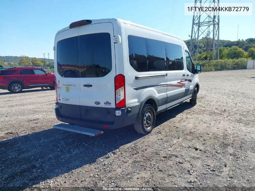 1FTYE2CM4KKB72778 2019 Ford Transit-150