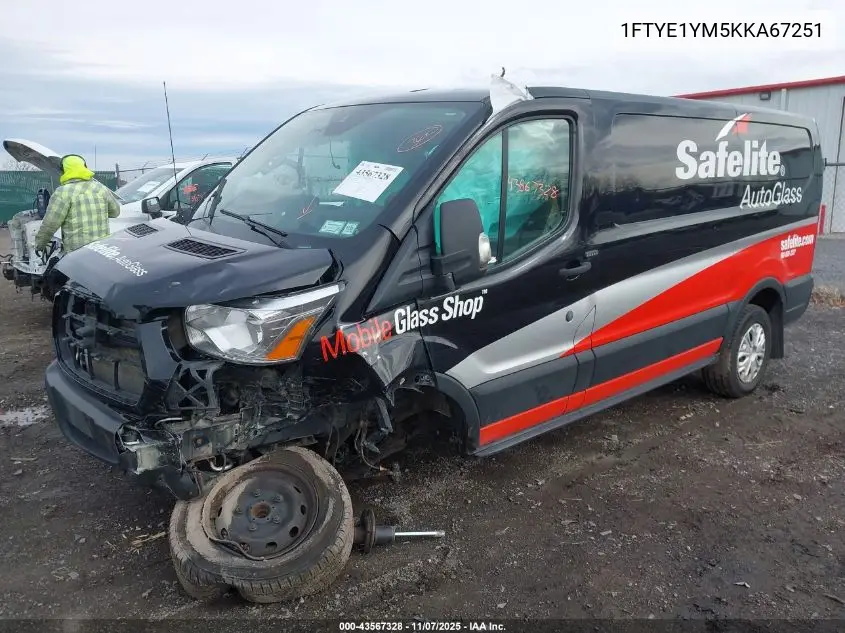 1FTYE1YM5KKA67251 2019 Ford Transit-150