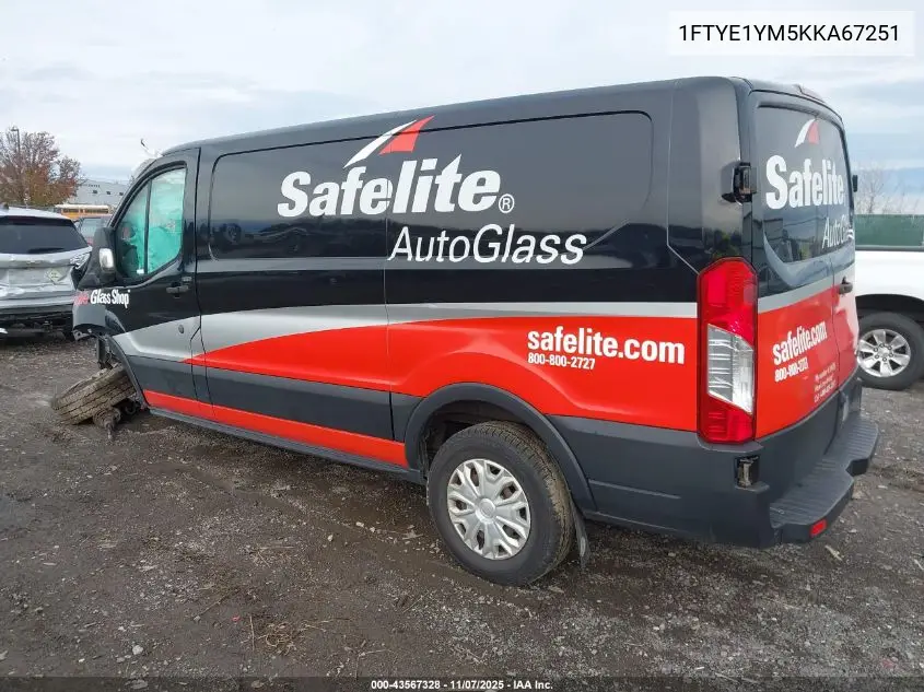 1FTYE1YM5KKA67251 2019 Ford Transit-150