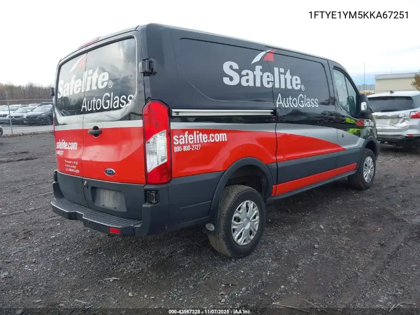 1FTYE1YM5KKA67251 2019 Ford Transit-150