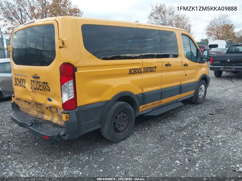 1FMZK1ZM5KKA09888 2019 Ford Transit-150 Xl