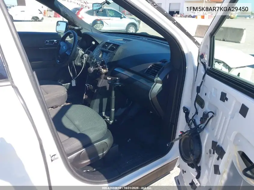 1FM5K8AR7KGA29450 2019 Ford Police Interceptor Utility