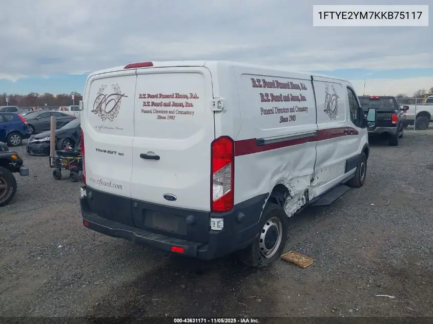 1FTYE2YM7KKB75117 2019 Ford Transit-150