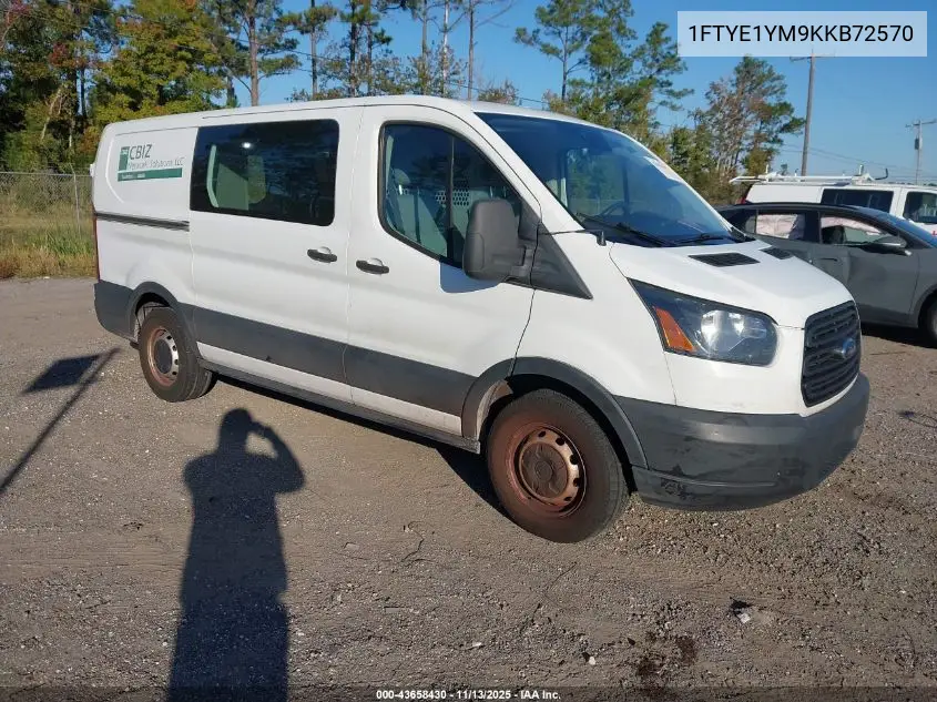 1FTYE1YM9KKB72570 2019 Ford Transit-150