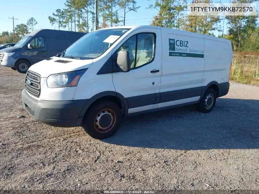 1FTYE1YM9KKB72570 2019 Ford Transit-150