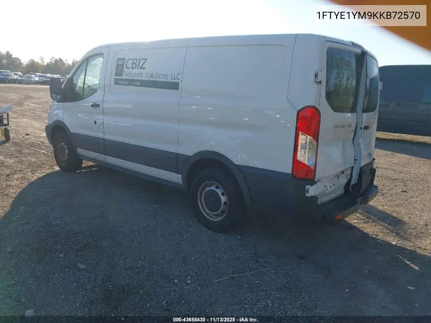 1FTYE1YM9KKB72570 2019 Ford Transit-150