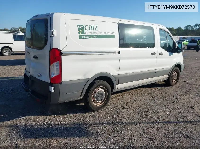 1FTYE1YM9KKB72570 2019 Ford Transit-150