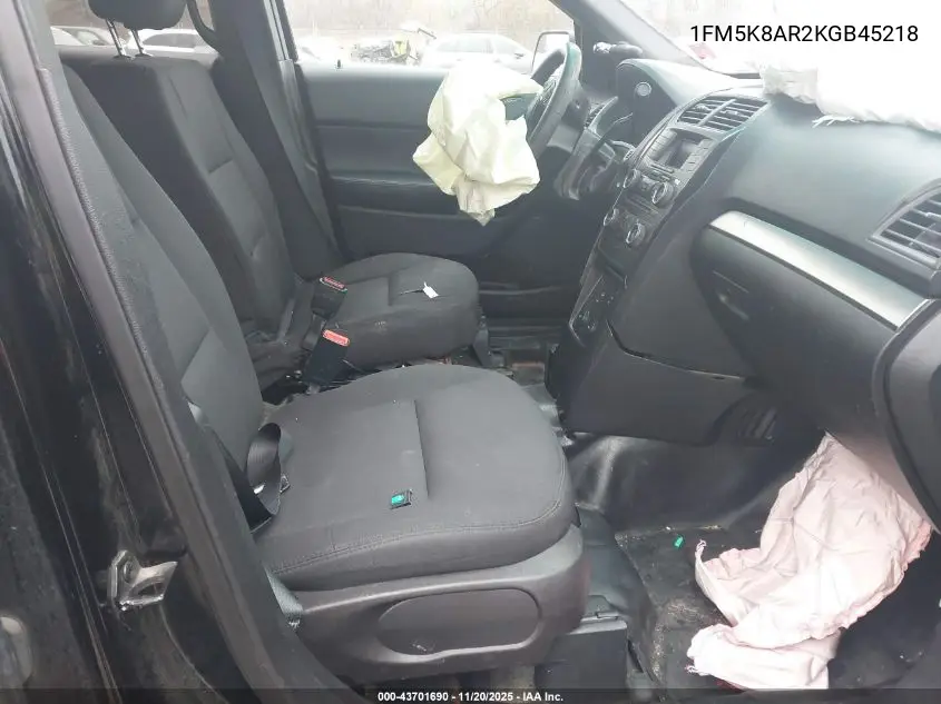 1FM5K8AR2KGB45218 2019 Ford Police Interceptor Utility