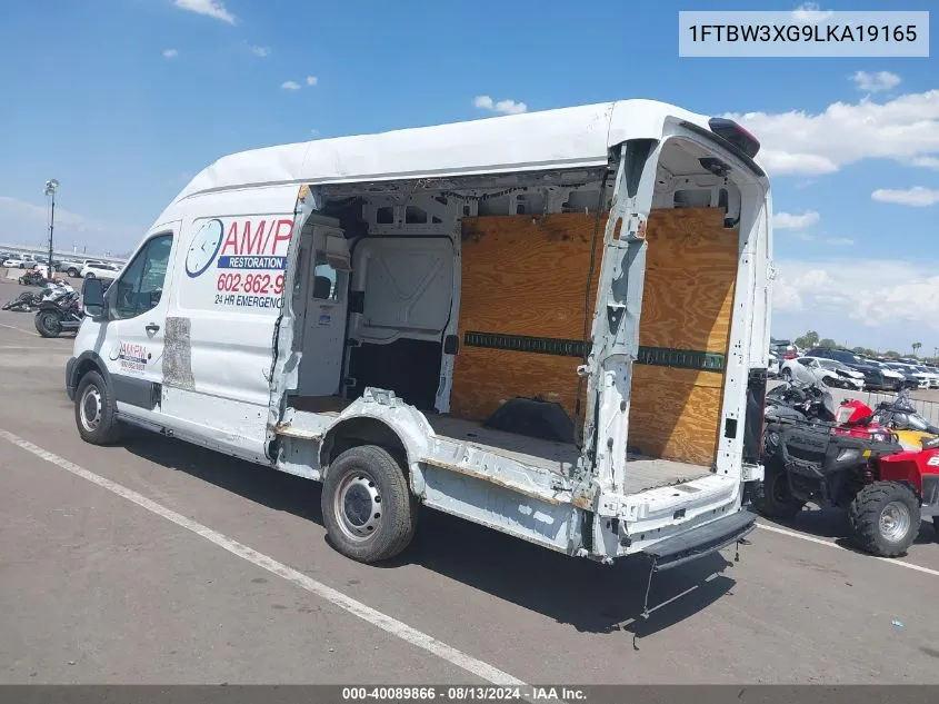 1FTBW3XG9LKA19165 2020 Ford Transit-350 Cargo Van