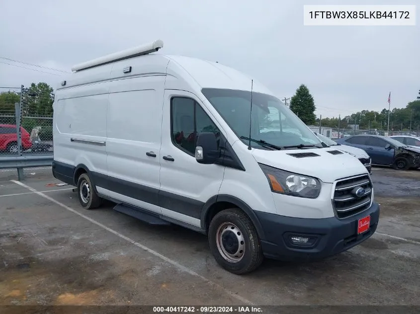 2020 Ford Transit-350 Cargo Van VIN: 1FTBW3X85LKB44172 Lot: 40417242