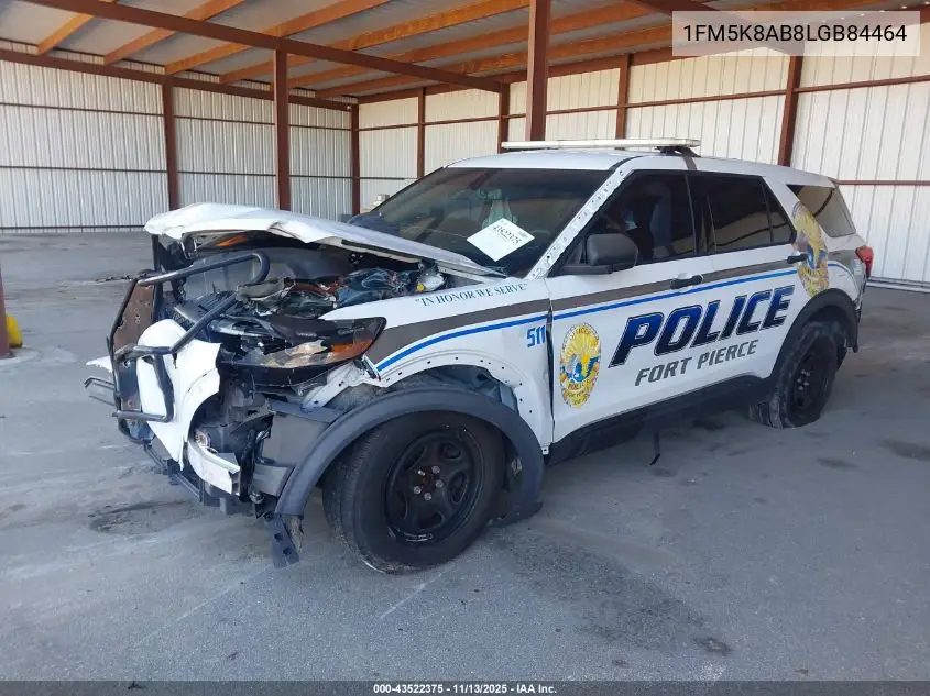 1FM5K8AB8LGB84464 2020 Ford Police Interceptor Utility