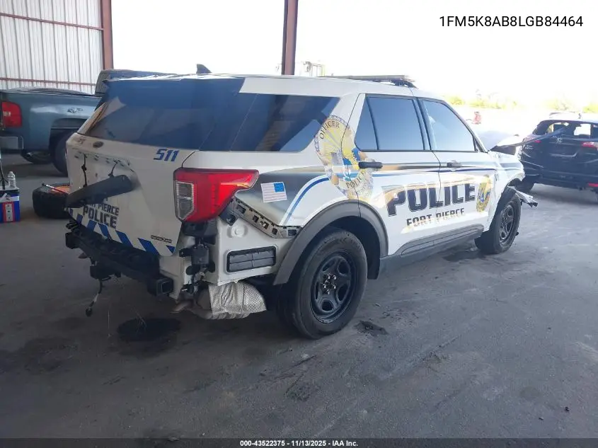 1FM5K8AB8LGB84464 2020 Ford Police Interceptor Utility
