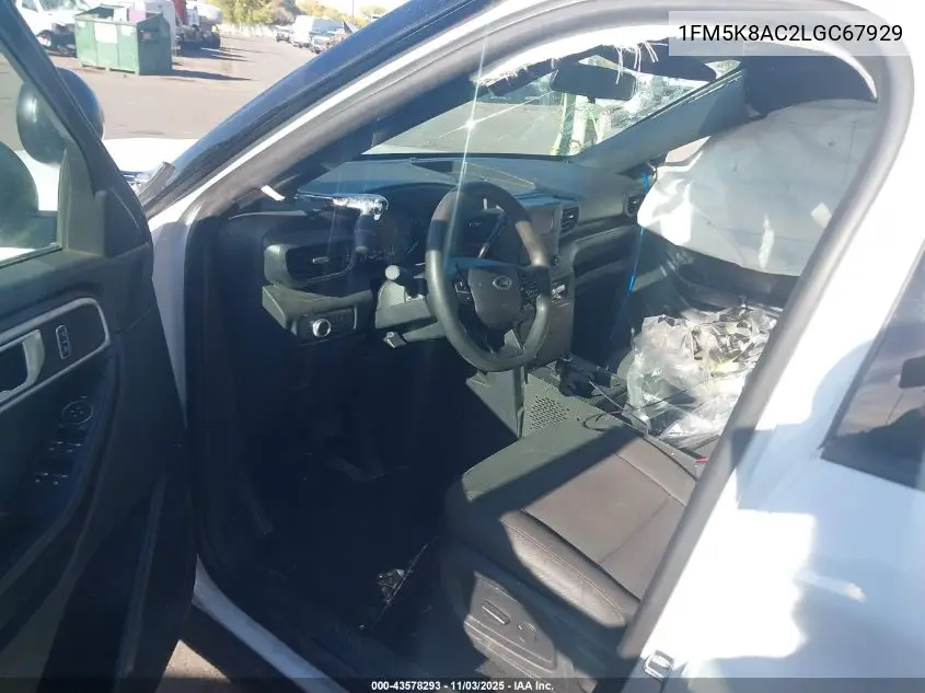1FM5K8AC2LGC67929 2020 Ford Police Interceptor Utility