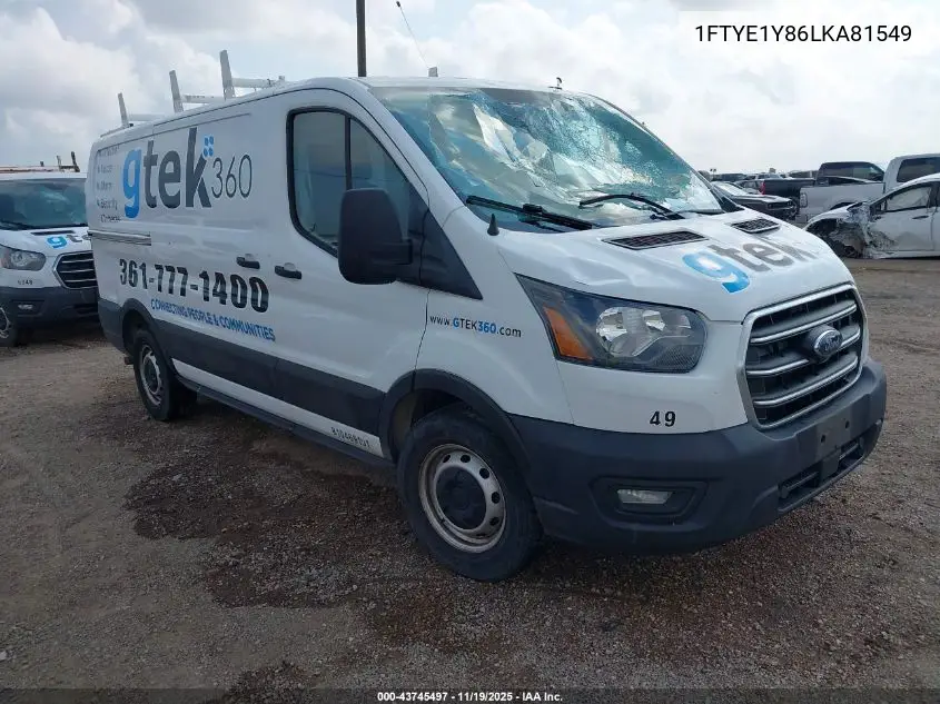 1FTYE1Y86LKA81549 2020 Ford Transit-150
