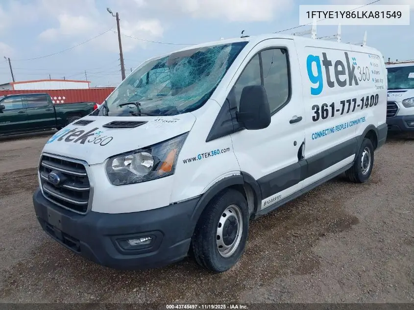 1FTYE1Y86LKA81549 2020 Ford Transit-150