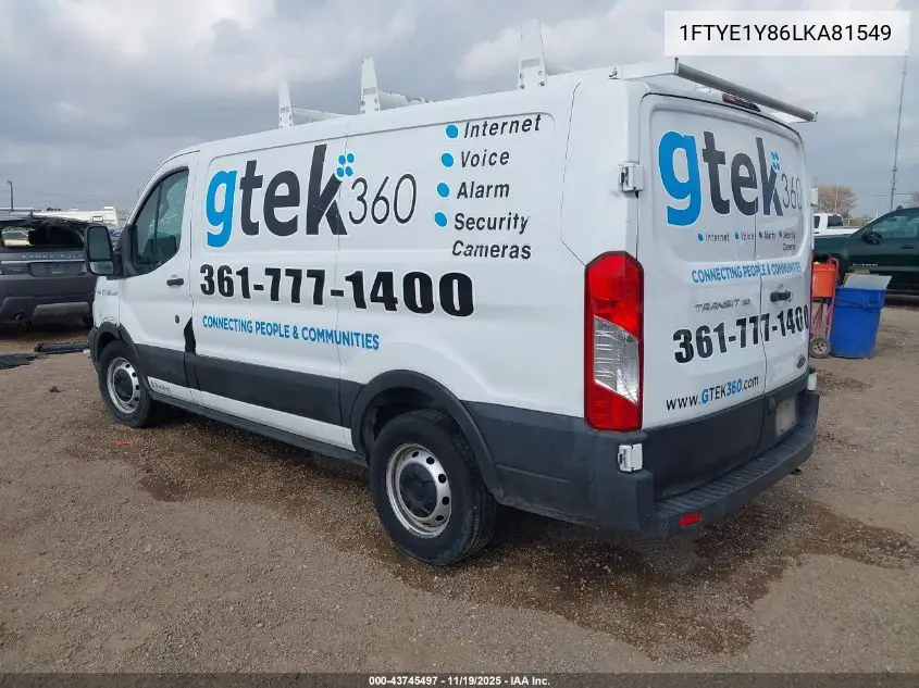 1FTYE1Y86LKA81549 2020 Ford Transit-150