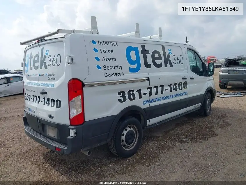1FTYE1Y86LKA81549 2020 Ford Transit-150