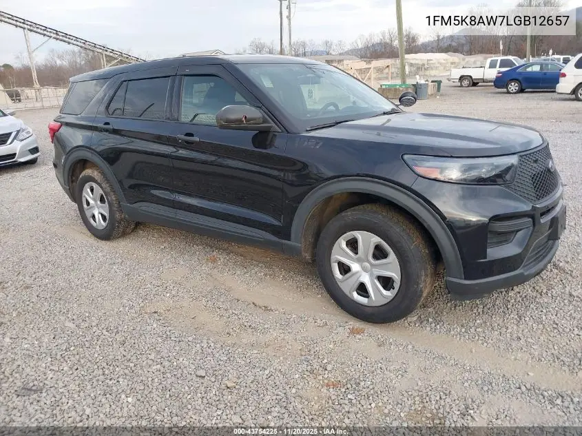 1FM5K8AW7LGB12657 2020 Ford Police Interceptor Utility