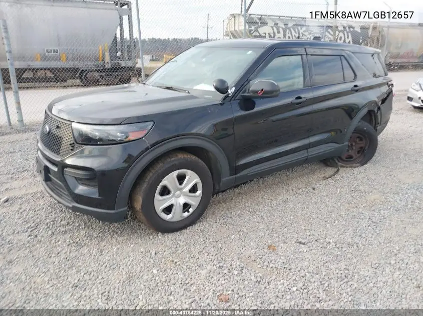 1FM5K8AW7LGB12657 2020 Ford Police Interceptor Utility