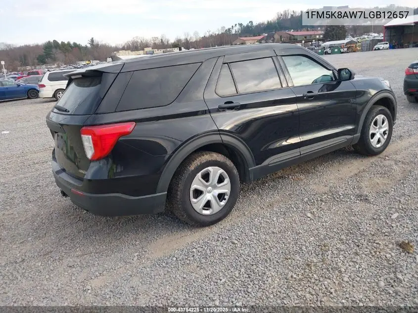 1FM5K8AW7LGB12657 2020 Ford Police Interceptor Utility