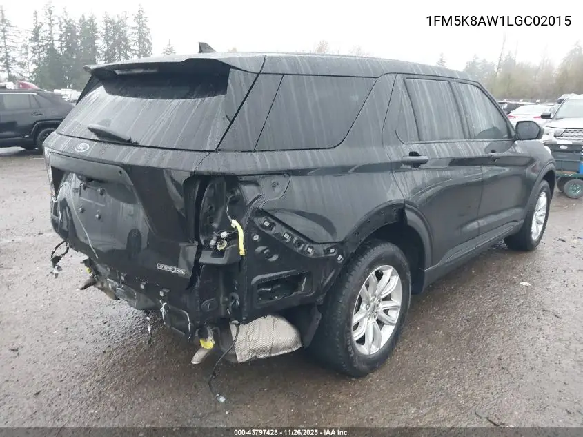 1FM5K8AW1LGC02015 2020 Ford Police Interceptor Utility