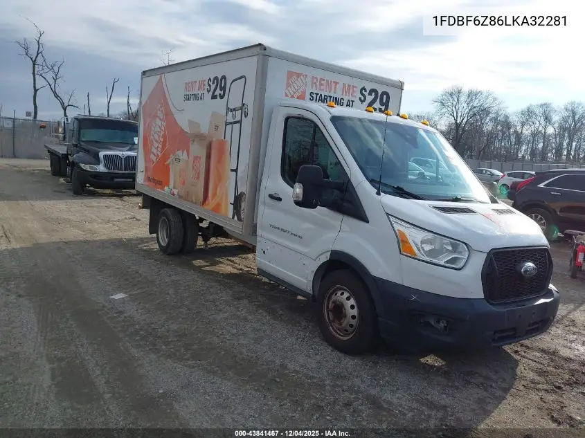 1FDBF6Z86LKA32281 2020 Ford Transit-350 Cab
