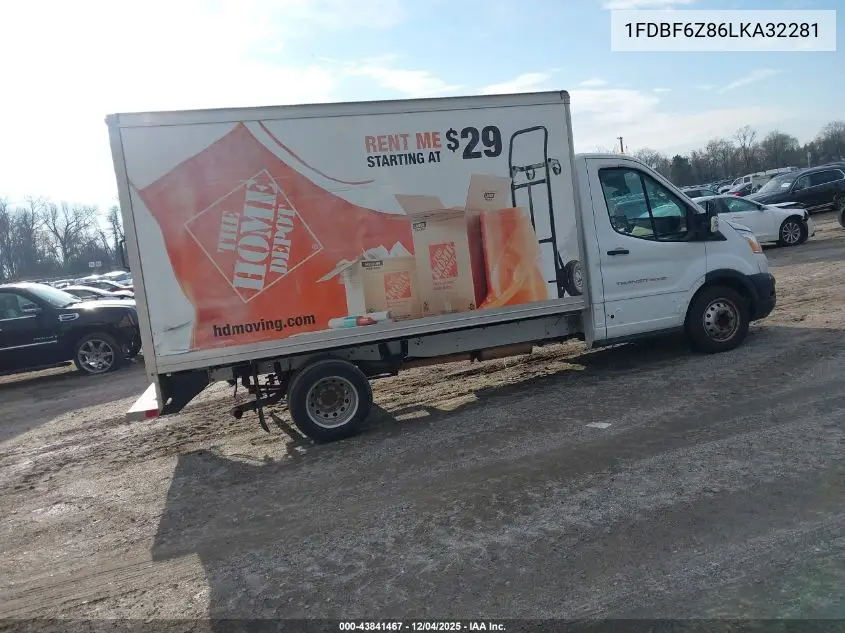 1FDBF6Z86LKA32281 2020 Ford Transit-350 Cab