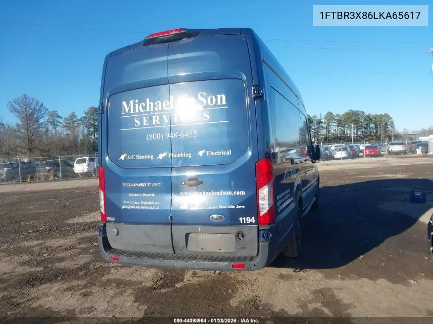 1FTBR3X86LKA65617 2020 Ford Transit-250 Cargo Van