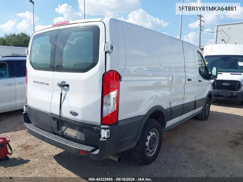 1FTBR1Y81MKA64881 2021 Ford Transit-250