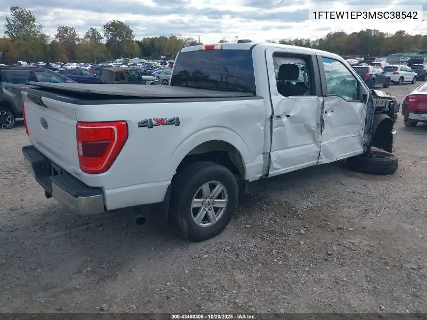 1FTEW1EP3MFC38542 2021 Ford F150 Supercrew