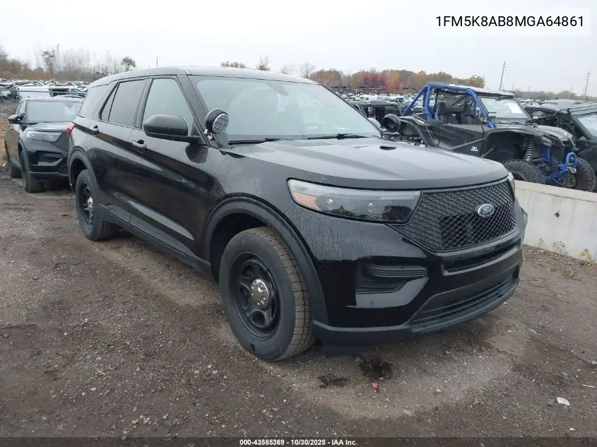 1FM5K8AB8MGA64861 2021 Ford Police Interceptor Utility