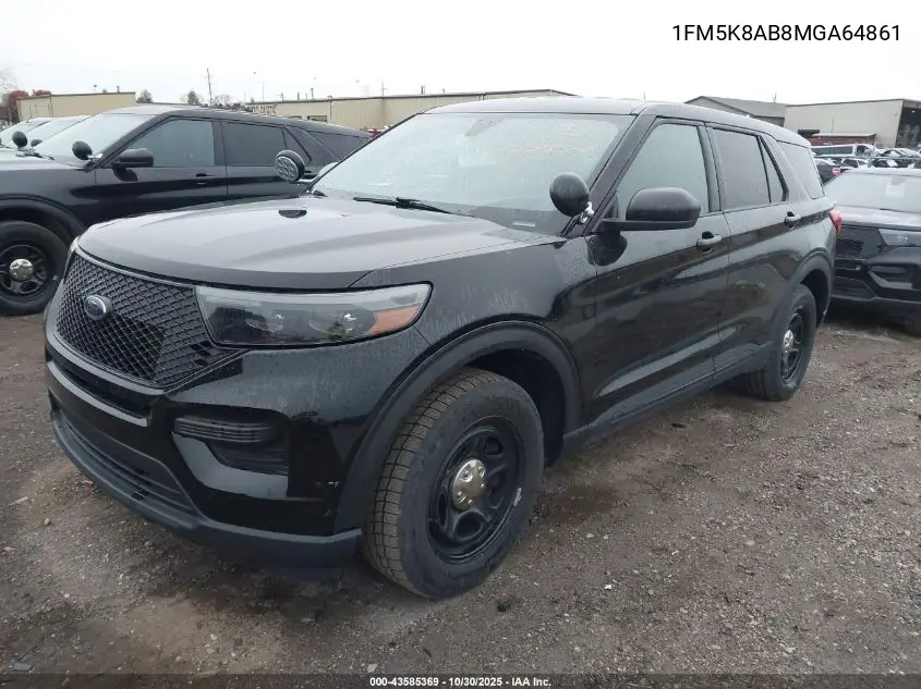 1FM5K8AB8MGA64861 2021 Ford Police Interceptor Utility
