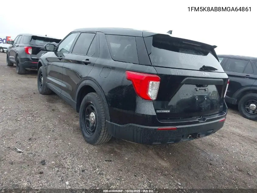 1FM5K8AB8MGA64861 2021 Ford Police Interceptor Utility