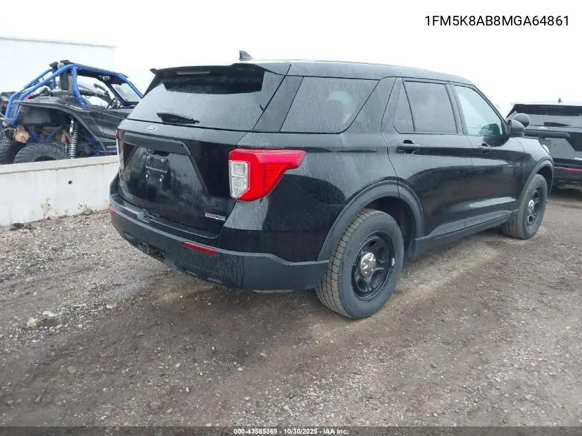1FM5K8AB8MGA64861 2021 Ford Police Interceptor Utility