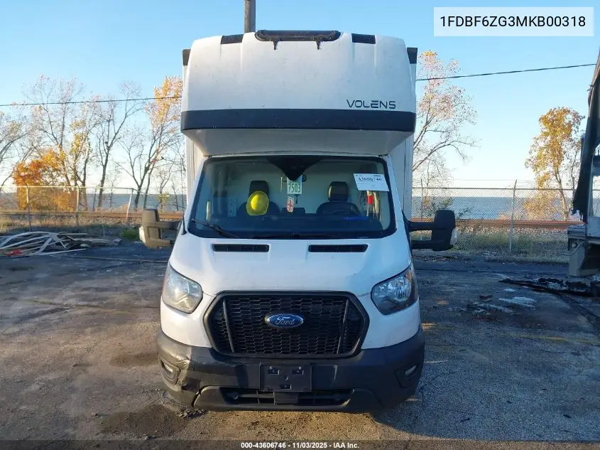 1FDBF6ZG3MKB00318 2021 Ford Transit-350 Cab