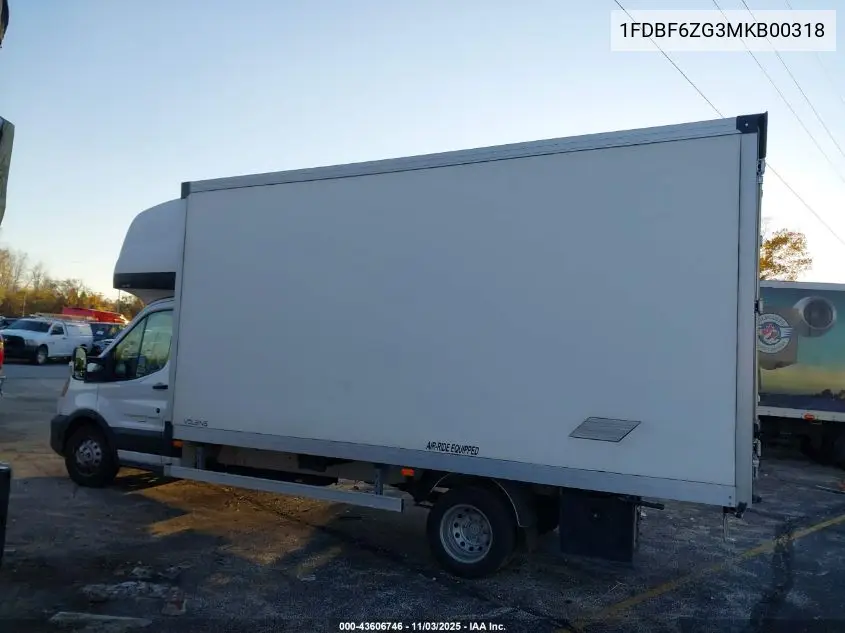 1FDBF6ZG3MKB00318 2021 Ford Transit-350 Cab