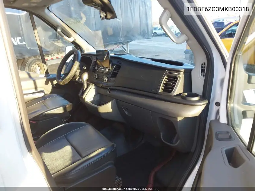 1FDBF6ZG3MKB00318 2021 Ford Transit-350 Cab