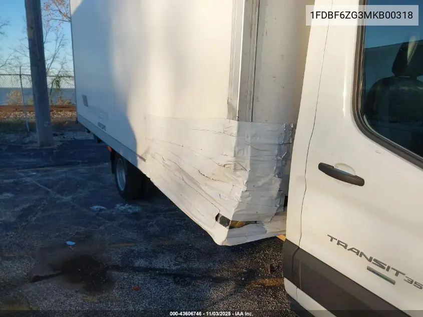 1FDBF6ZG3MKB00318 2021 Ford Transit-350 Cab