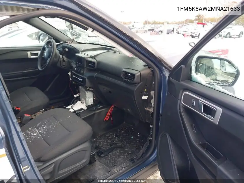 1FM5K8AW2MNA21633 2021 Ford Police Interceptor Utility