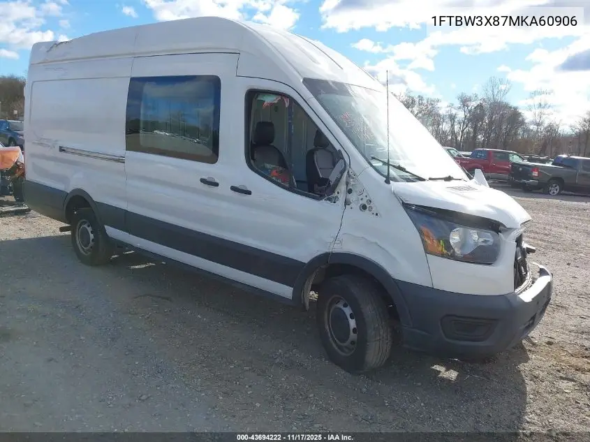 1FTBW3X87MKA60906 2021 Ford Transit-350 Cargo Van